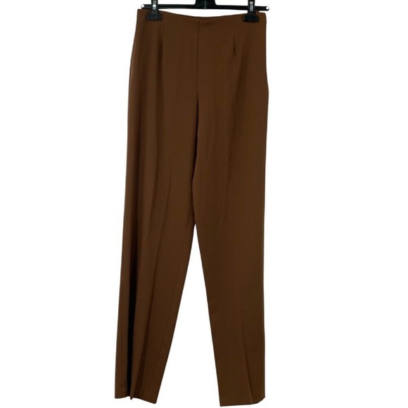 Coldwater Creek Women's High Waist Wide-Leg  Brown Dress Pants‎ Trousers Size L8 - Picture 1 of 8